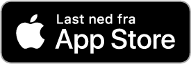 Svart merke med Apple-logo og teksten "Last ned fra App Store".